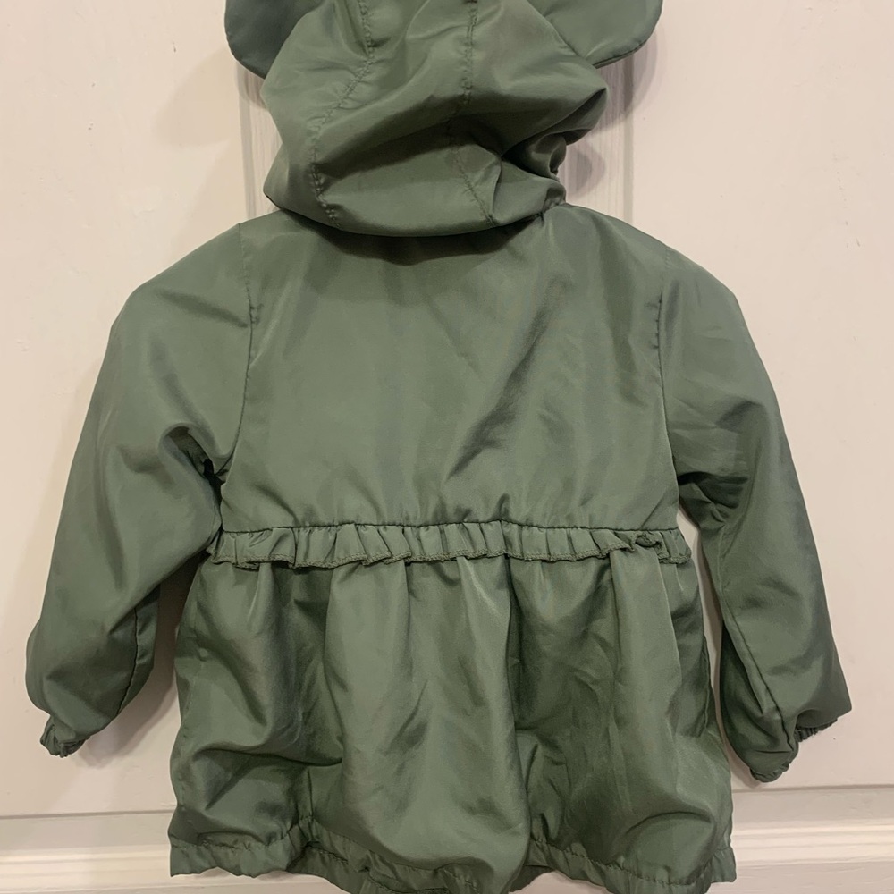 Disney Minnie Mouse Green & Pink 18mon Windbreaker Hooded Jacket. 3178 - Picture 8 of 8